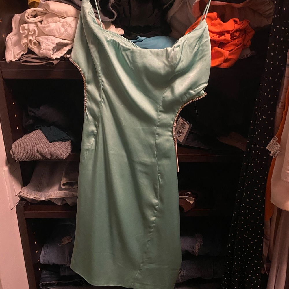 Oh polly mint aqua dress